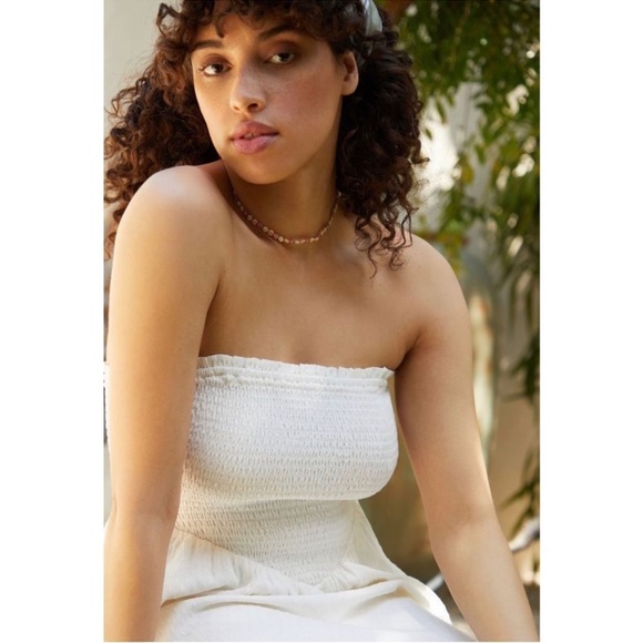 Anthropologie NWT Lillian smocked cover-up with removable straps. Sz small. - Picture 14 of 15